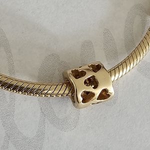 Pandora 14K Gold Tunnel of Love Charm - 750299.